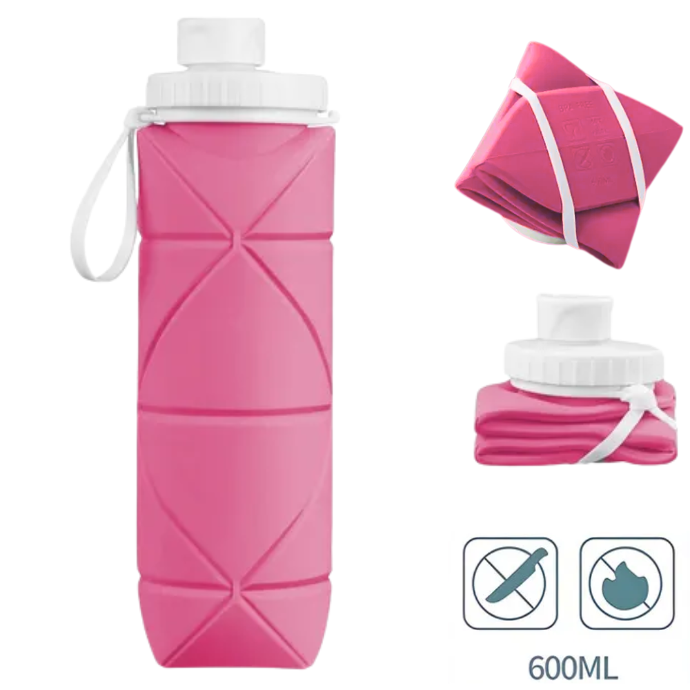 Botella Plegable de Silicona 600 ml