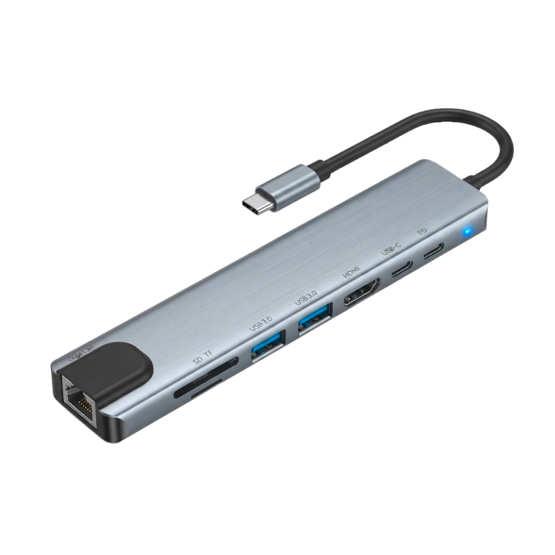 Adaptador Hub USB 8 Puertos